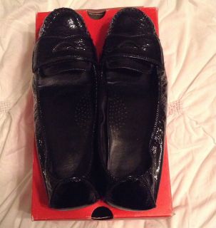 Cole Haan with Nike Air technology, black patent loafers, size 10.5