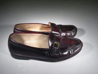 Cole Haan RED LABEL Kiltie Buckle Loafer Dress Shoe Mens US 9.5 UK 9