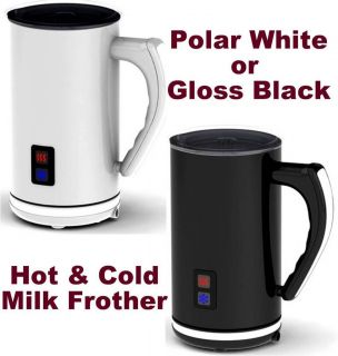 MILK FROTHER. HOT & COLD MILK. CAPPUCCINO, LATTE, HOT CHOCOLATE MAKER