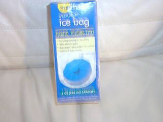 SUNMARK ICE BAG pack cold Therapy 1QT MEDIUM 9 Pleated Reusable NIB
