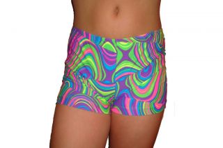 Spandex volleyball/che er/gymnastic/d ance bright color print