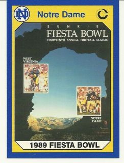 Fiesta Bowl 1990 Collegiate Collection Notre Dame Fighting Irish # 74