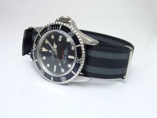 Strap UK, MoD Army Issue Watch Band Admiralty Grey, Bond, Black