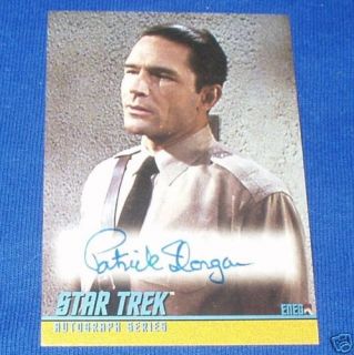 Star Trek Autograph Auto Card PATRICK HORGAN Eneg A88