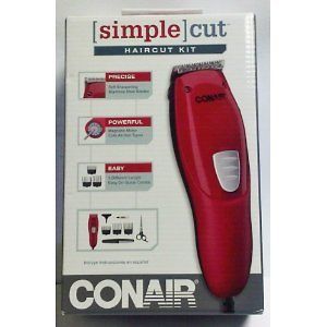 CONAIR SIMPLE HAIRCUT SET 8 PIECES Easy to Use Clippers Stainless