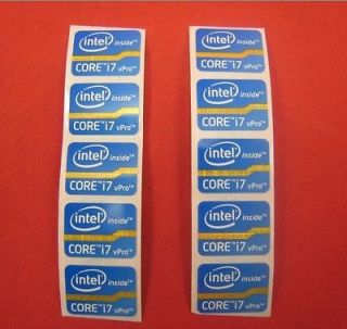 intel inside CORE i7 vPro sticker Win7 stickers for laptop 21*16MM