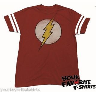 The Flash Symbol Sheldon Cooper Jersey DC Comics Licensed Adult T
