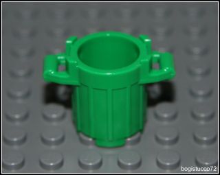 x1 Green Trash Garbage Can ★ Recycle Bin Container Minifigure NEW
