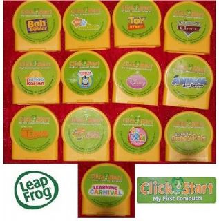 LeapFrog ClickStart My First Computer Games Cars Toy Story Princess
