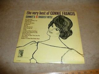 Connie Francis The very best of Connie Francis vintage record album