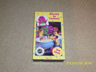 Barney   Barney in Concert , SING ALONG(VHS)FAMI LY, CHILDREN AGES 2