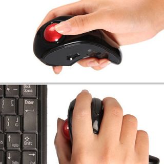 Wireless Finger Handheld Optical Trackball Laptop Mouse