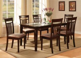 PC CAPRI DINING ROOM DINETTE KITCHEN SET TABLE AND 6 CHAIRS IN