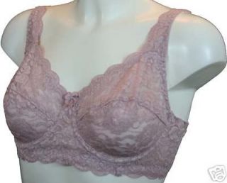Pink Stretch Lace Underwired Bra by Bon Marche   Size 38C NEW