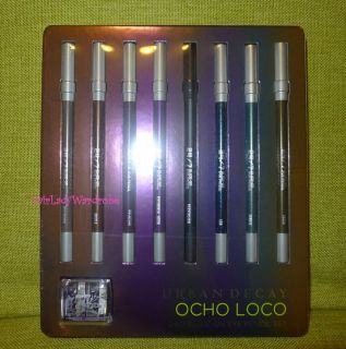 NEW Urban Decay Ocho Loco 24/7 Glide On Eye Pencil Sharpener Set