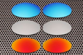 Silver Ice + Fire Red + Ice Blue Lenses For Oakley Romeo 1 One