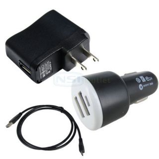 to USB Power Adapter+USB Ports Car Charger+USB Cable For Kindle Fire