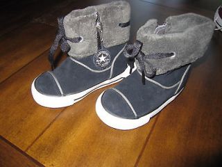 Newly listed CONVERSE CHUCK TAYLOR GIRLS BLACK SUEDE BOOTS SZ.5 *NEW