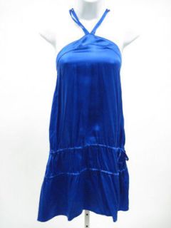 RACHEL COMEY Blue Silk Spaghetti Strap Dress Sz S