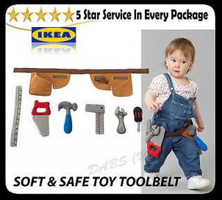 IKEA DUKTIG Boys Toy Toolbelt With Soft Safe Pretend Tools Be Like Dad