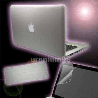 MacBook PRO Matte Hard Case CLEAR + Keyboard Cover + Screen Protector