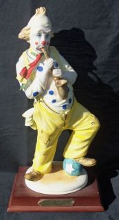 Pucci Original Clown Playing Saxophone Resin Figurine