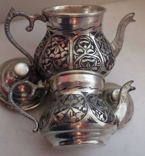OTTOMAN CAYDANLIK, DOUBLE KETTLES,TEAPOT , CHISEL WORK, TURKISH TEA