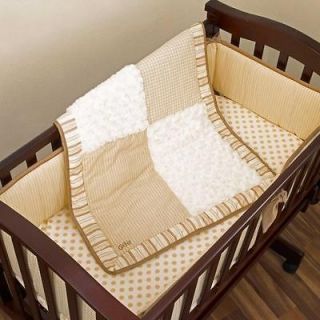 and White Striped Polka Dot Baby Boy/Girl Nursery Cradle Bedding Set