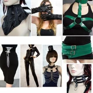 Womens Steampunk Costume Renegade Dress Corsert/Belt/C hoker/Tops/Hat