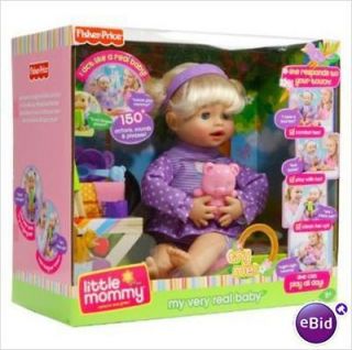NIB Fisher Price Little Mommy My Very Real Interactive Baby Doll