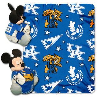 Disney Kentucky Wildcats Mickey Mouse Plush & Blanket Set 40x50