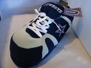 Dallas Cowboys Sneaker Slippers, Sz L, Navy/Gray New with Tags