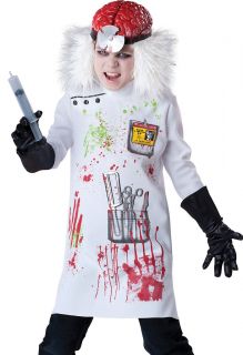 Mad Scientist Evil Doctor Kids Scary Halloween Costume
