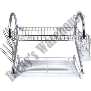 COOKINEX Dish Drying Rack Drainer Dryer with Tray Kitchen Storage