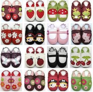 Minishoezoo girl soft sole leather baby shoes 0 6m,6 12m,12  18m,18 2T