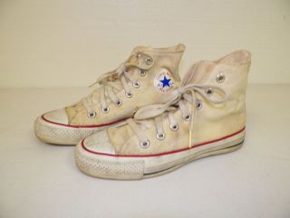 MENS VINTAGE CONVERSE HIGH TOP SNEAKERS MADE IN USA SIZE 3 1/2 CHUCK