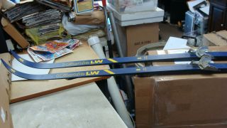 Kastle Brand LW Blue Snow Skis #24853200 77 Long w/ Bindings