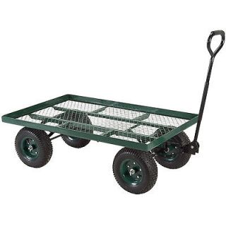 Tahoe 60605179 Deluxe 48 x 30 Green Flatbed Garden Utility Cart