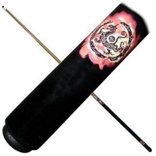 DRAGONS FIRE 20 oz Pool Cue Stick with Case, Billiards