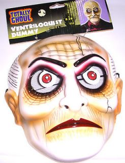 Ventriloquist Dummy Plastic Face Mask Costume NWT
