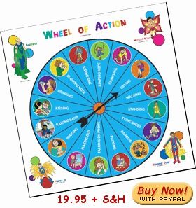 Speech Therapy Language Action Verb Game for Kids