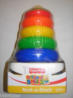 Fisher Price Rock a Stack Color Toys Teach Stacking Learn & Develop