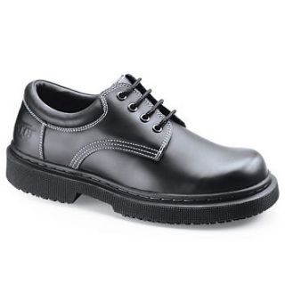 SFC Shoes for Crews Metro II Black Leather Mens Shoes 8582 Size 8.5
