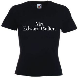 Mrs Edward Cullen Twilight inspired breaking dawn Fans Ladies T Shirt