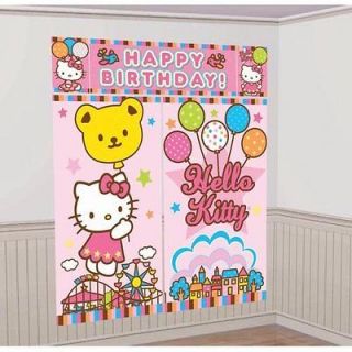 New HELLO KITTY ~GIANT WALL DECORATON KIT~ Birthday Party Supplies