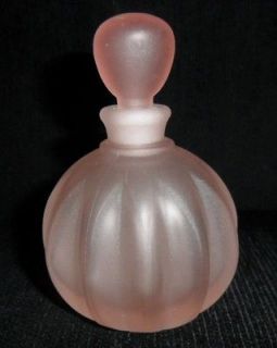 hand made Silvestri Light Pink Mini Perfume Bottle Delicate 3 1/4 new