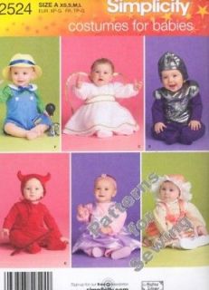 Pattern Sewing Simplicity Halloween Costume Baby Toddler Boy Girl Size