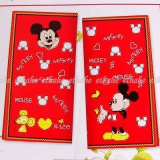Mickey Mouse Cross Stitch Kit Bifold Long Wallet 2N4H