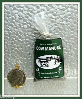 Dollhouse Miniature Bag of Cow Manure