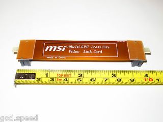 One MSI Flexible Crossfire Bridge Connector Adapter Cable 4 100mm